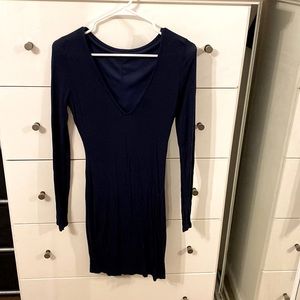 Navy blue long sleeve dress